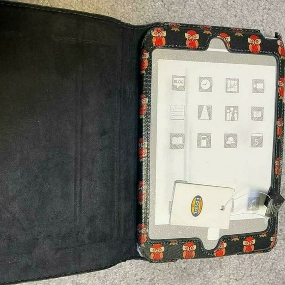 Fossil Authentic Fossil SHORT Mini Live Vintage TABLET Cover BLACK SWL1034001 - Picture 1 of 9